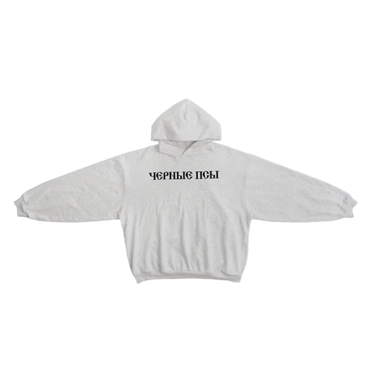 Yeezy Gosha Black Dogs Hoodie Grey