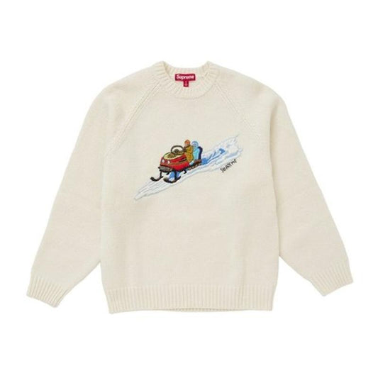 Supreme Snowmobile Sweater White (FW24)