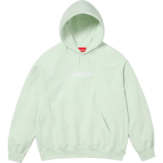 Supreme Box Logo Hoodie Light Green (FW23)